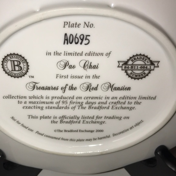 Bradford Exchange “Pao Chai” No. A0695 1st Issue - Picture 4 of 8